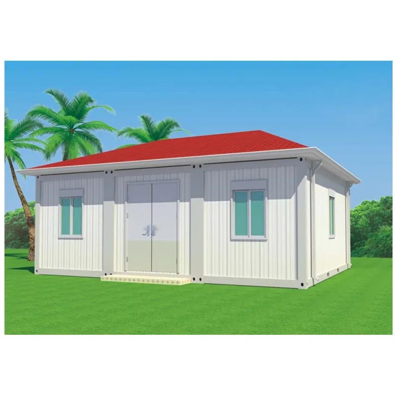 Pitched roof container house